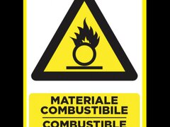 Placuta pentru materiale combustibile combustible materials