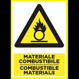 Placuta pentru materiale combustibile combustible materials